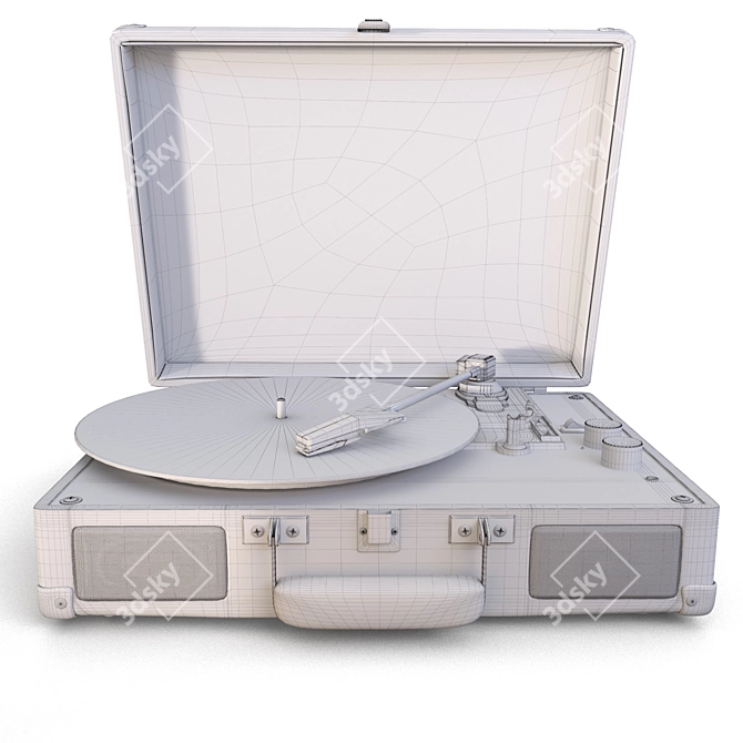 Customizable Vinyl Record Player 3D model image 6