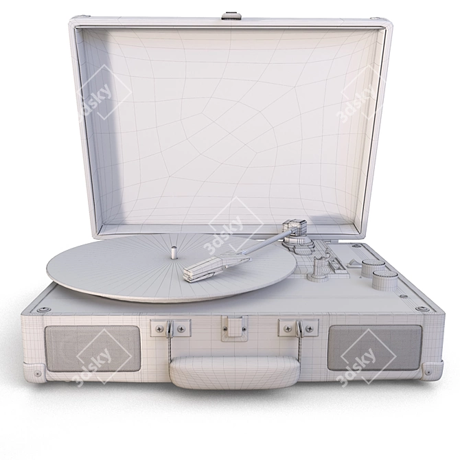 Customizable Vinyl Record Player 3D model image 8