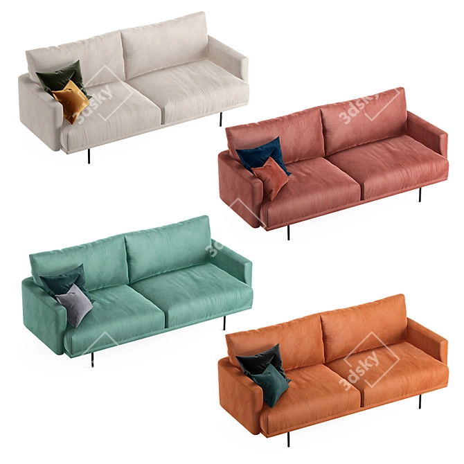 Elegant Misl Sofas by divan.ru 3D model image 2