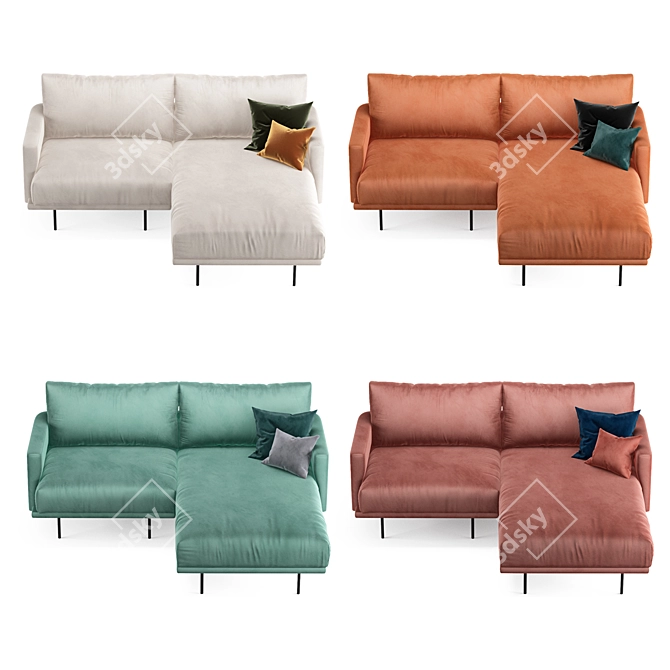 Elegant Misl Sofas by divan.ru 3D model image 3