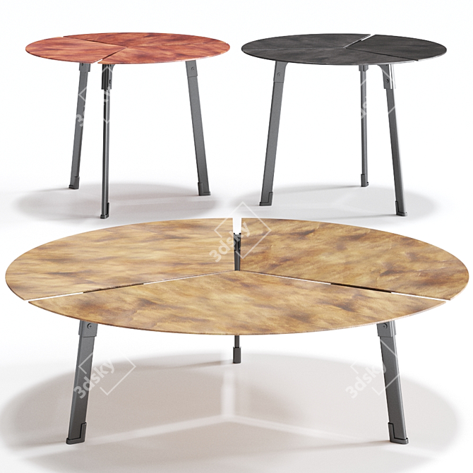 Elegance in Steel: PLACAS TABLE 3D model image 3