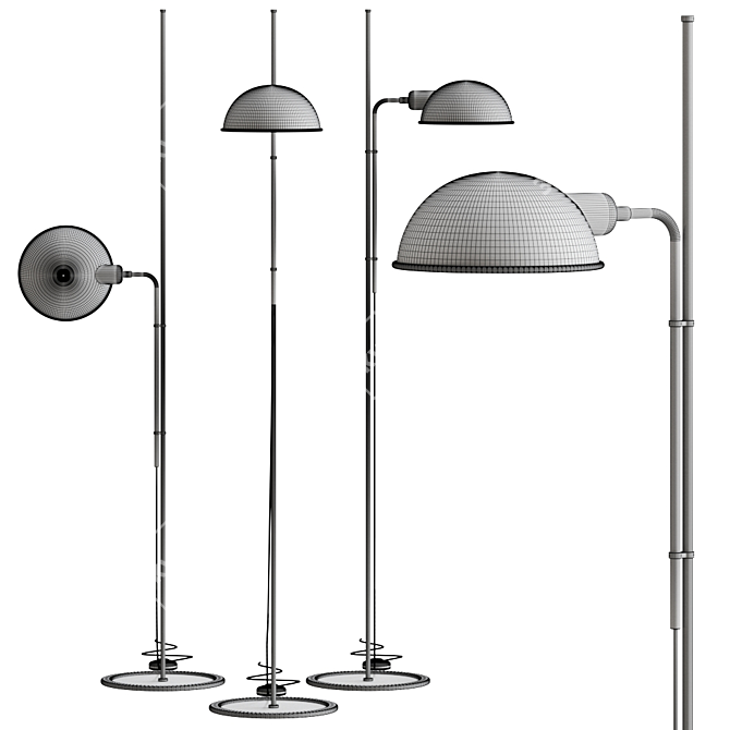 Sleek Marset Funiculi Floor Lamp 3D model image 2