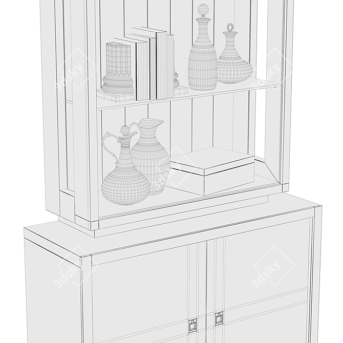 Title: EICHHOLTZ Avenue Montaigne Cabinet 3D model image 4