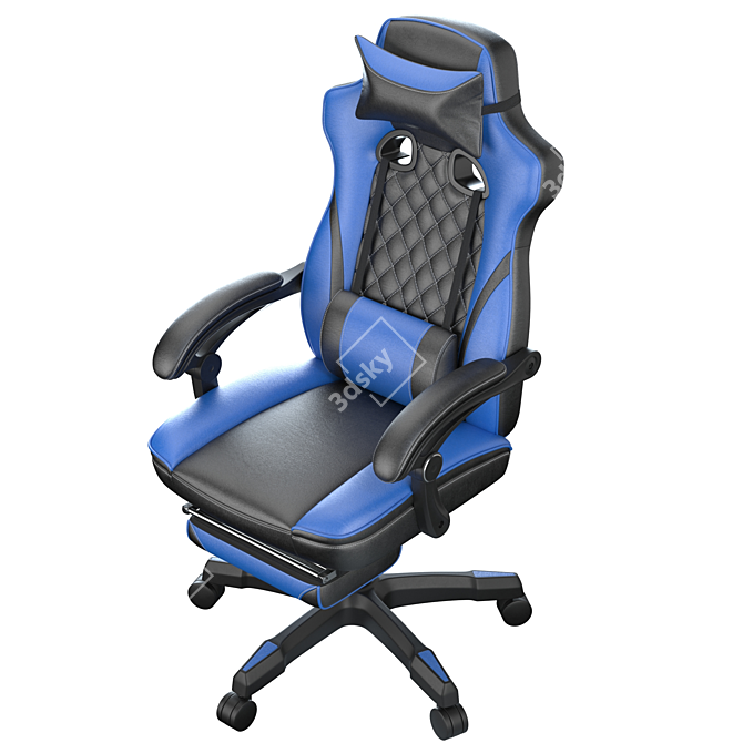 Elevate Your Workspace: Lynxtyn Swivel Chair 3D model image 5