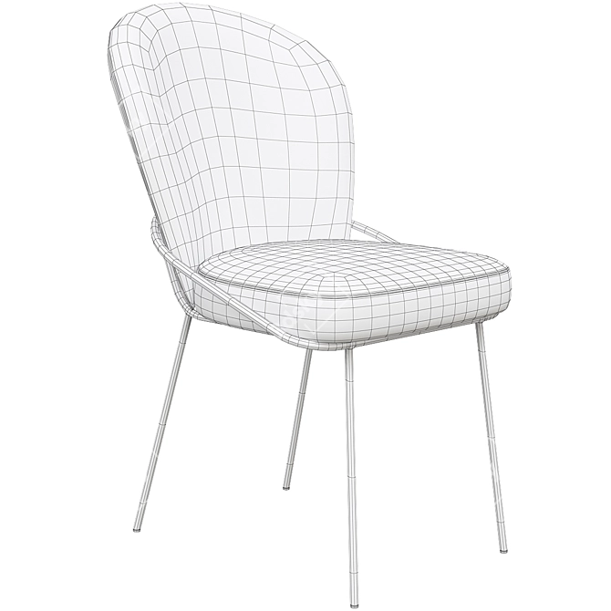 Modern Dining Chair Set - Willis: Pack of 2 3D model image 6