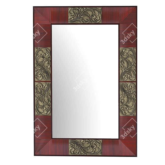 Sarantino STL Mirror - 610 x 19 x 883mm 3D model image 1