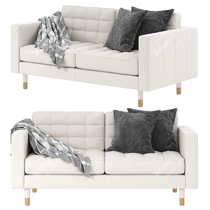 Modern Comfortable Sofa for Stylish Living Spaces 3D model image 9
