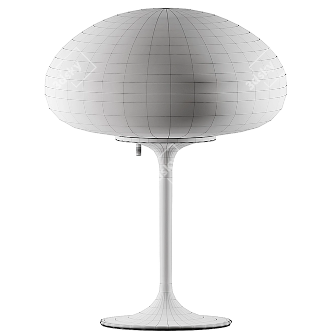 Elegant Design Line Mushroom Table Lamp 3D model image 4