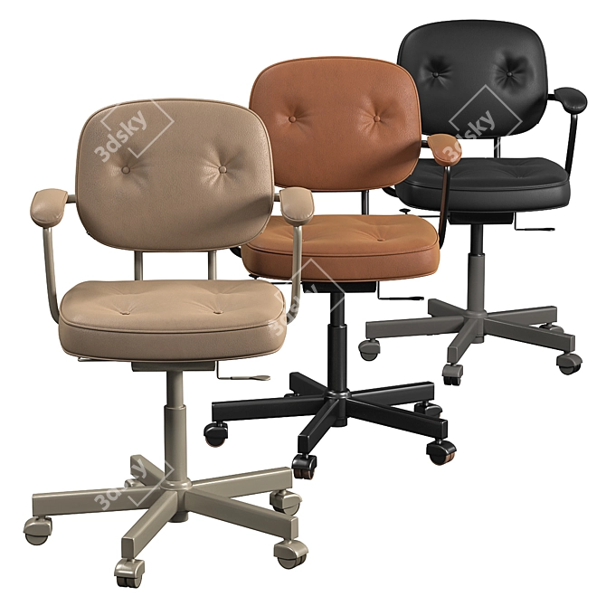 ErgoWork Task Chair - Choose Your Finish! 3D model image 11