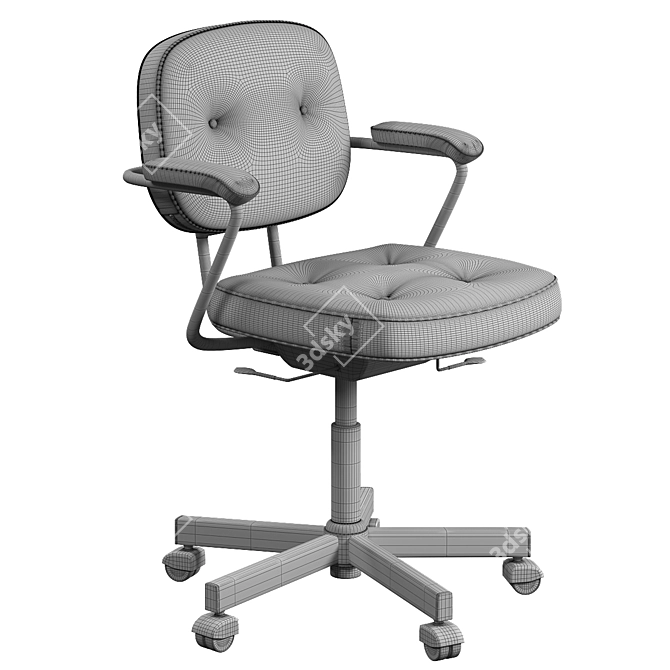 ErgoWork Task Chair - Choose Your Finish! 3D model image 12