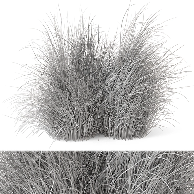Natural Outdoor Bush Set 3D model image 7