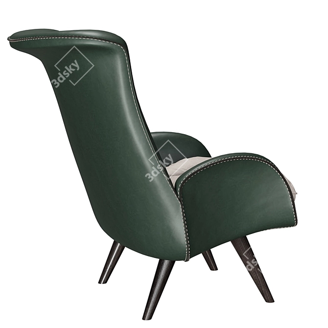 Cozy Greenapple Barão Armchair 3D model image 2