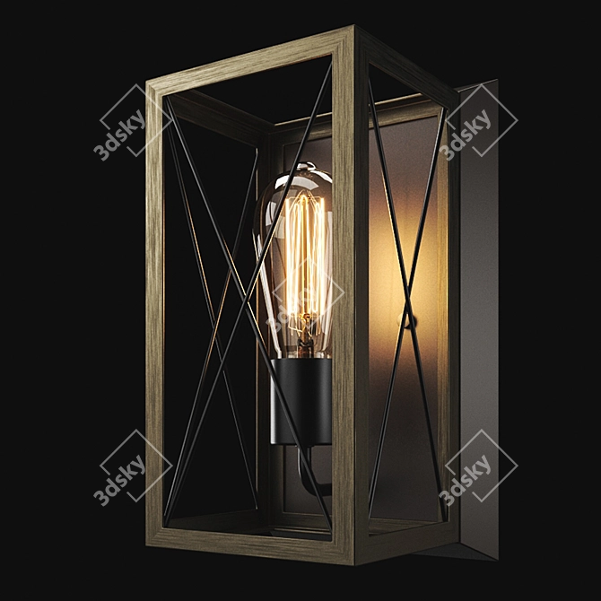 Rustic Elegance: Briarwood Wall Sconce 3D model image 5