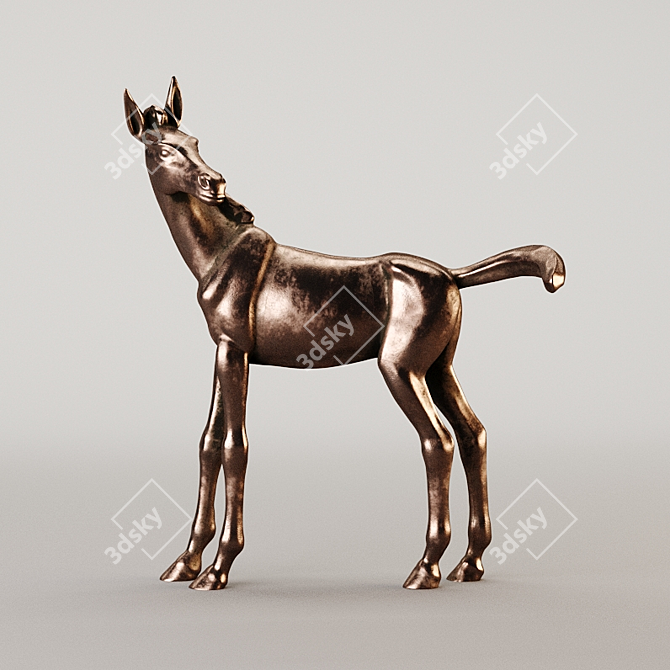 Equestrian Photogrammetry Sculptures 3D model image 4