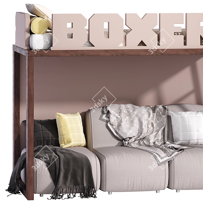 Title: DearKids Boxer Castello Bed Set 3D model image 5