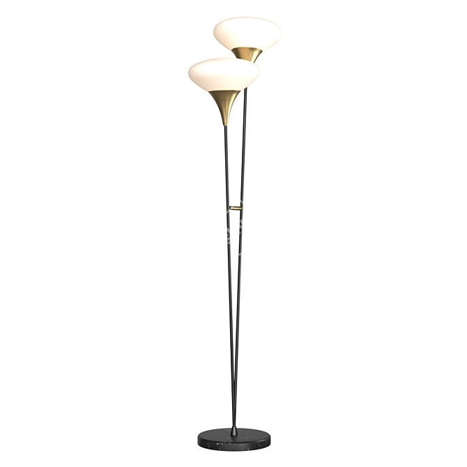 Elegant Duco Floor Lamp 3D model image 2
