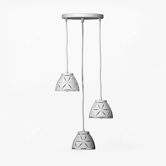 Modern LED Pendant Lamp 3D model image 1