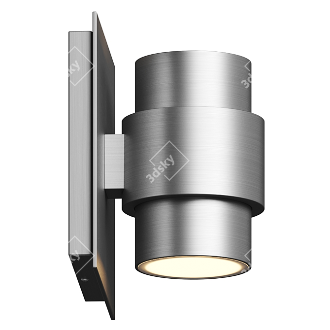 Title: Versatile LED Wall Sconce: Barrel 3D model image 2