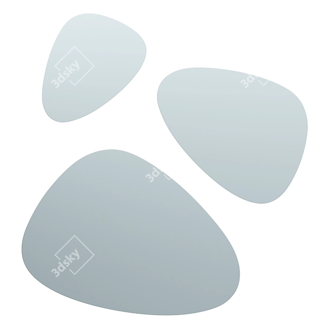 Stone Elite Mirror Set 3D model image 3