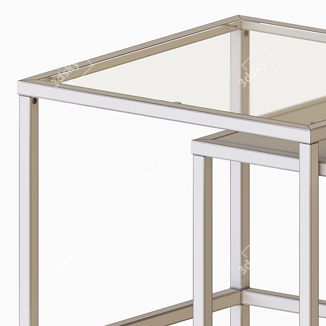 Sleek VITTSJÖ Nesting Tables 3D model image 5