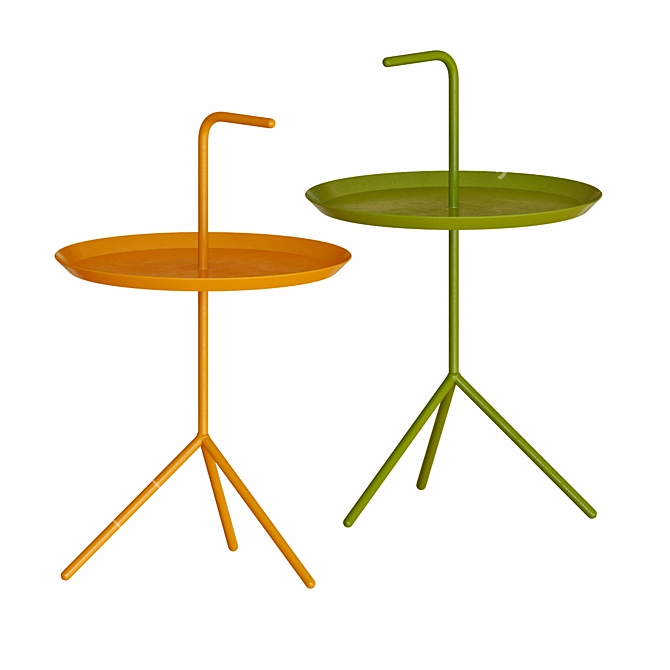 Bowler Hay Side Tables for Stylish Living 3D model image 2