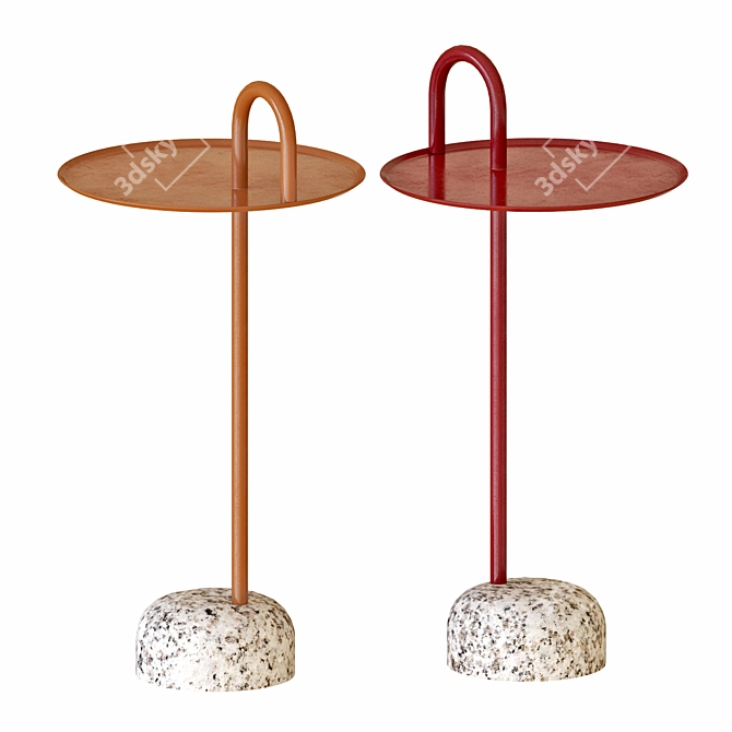 Bowler Hay Side Tables for Stylish Living 3D model image 3