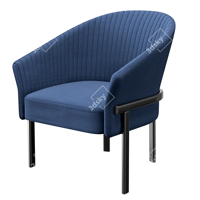 Contemporary Comfort: Ligne Roset Valmy Armchair 3D model image 1