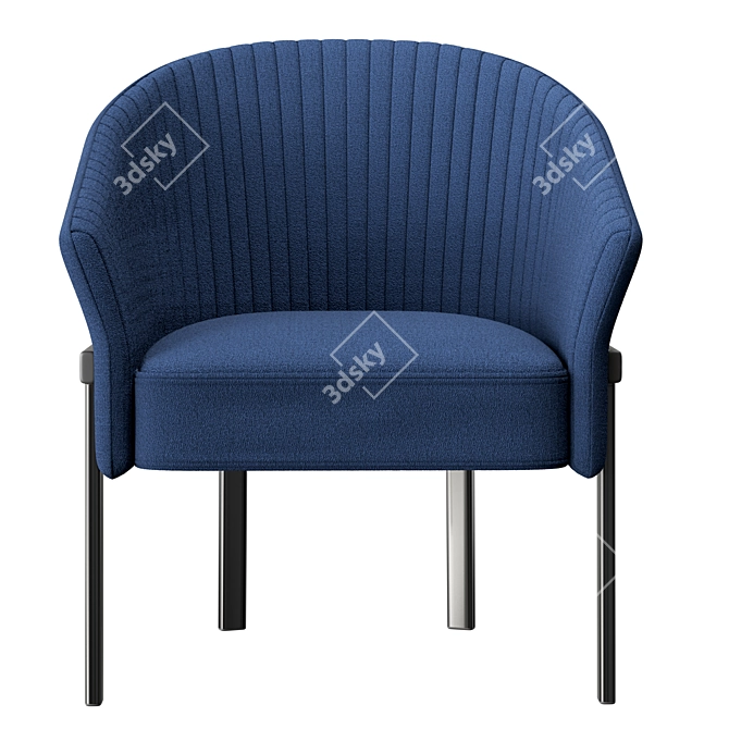 Contemporary Comfort: Ligne Roset Valmy Armchair 3D model image 2