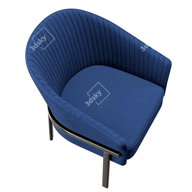 Contemporary Comfort: Ligne Roset Valmy Armchair 3D model image 4