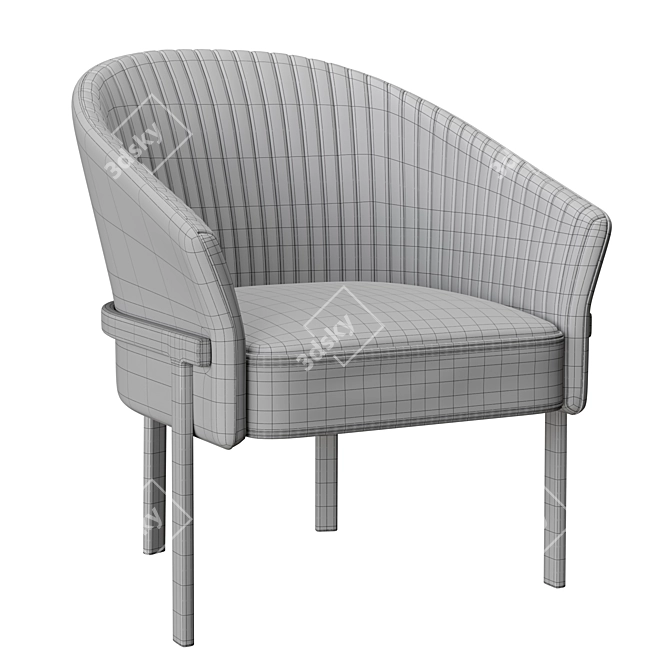 Contemporary Comfort: Ligne Roset Valmy Armchair 3D model image 5