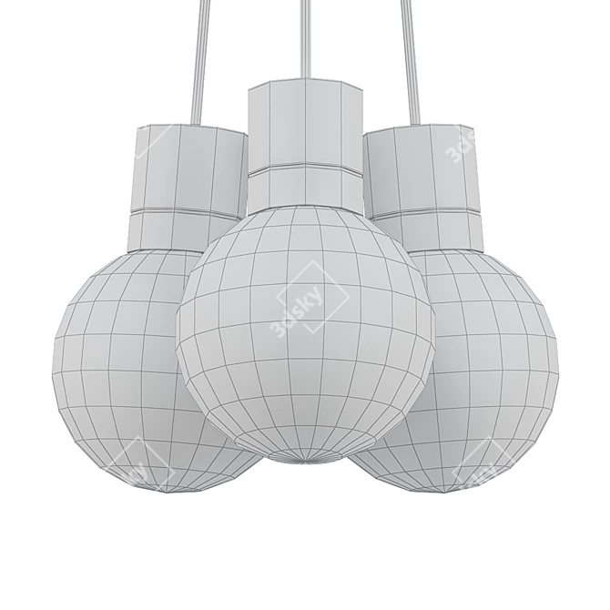Mina Multi: Stylish Pendant Lighting 3D model image 2