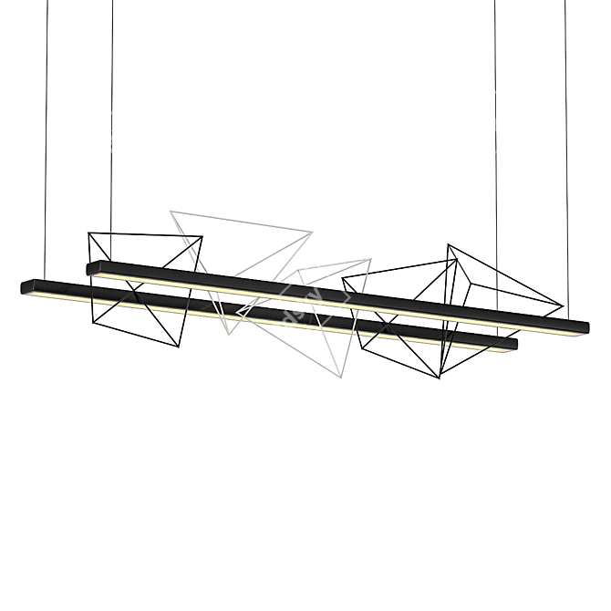 Rock Garden Pendant: Exquisite Lighting 3D model image 1