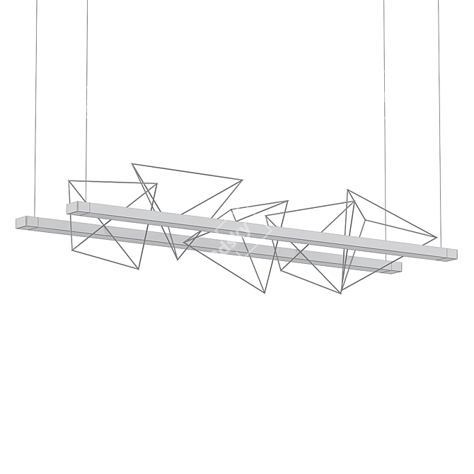 Rock Garden Pendant: Exquisite Lighting 3D model image 2