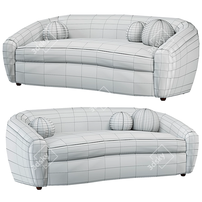 Modern RH SYLVAIN Sofa 3D model image 5