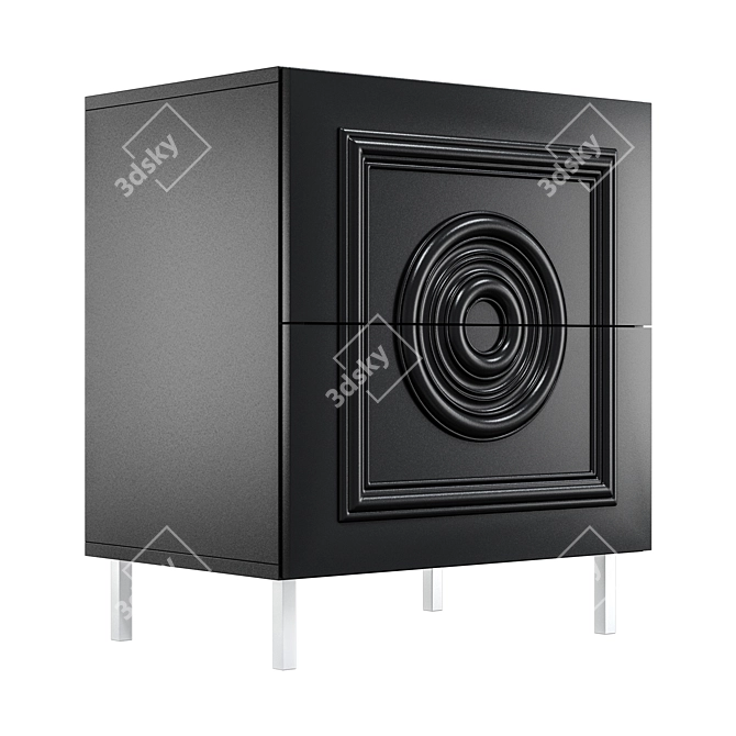 Modern Bedside Table TSR1-01 3D model image 3