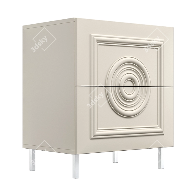 Modern Bedside Table TSR1-01 3D model image 5
