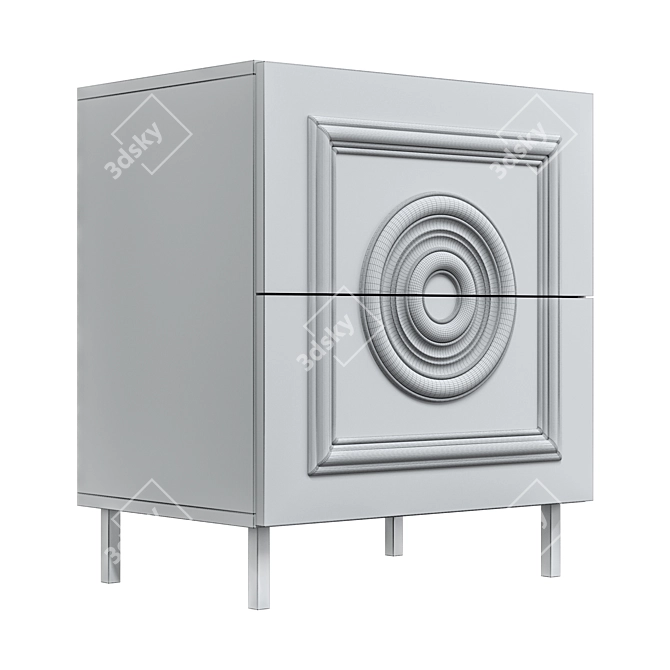 Modern Bedside Table TSR1-01 3D model image 6