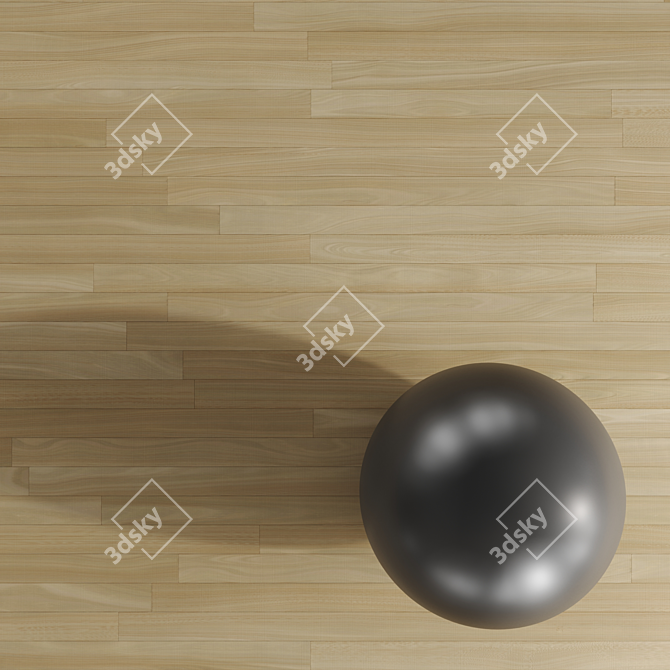 PBR Oak Parquet | 9x200 cm | 8K 3D model image 1