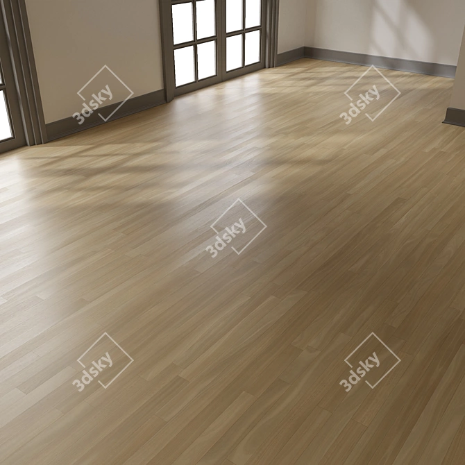 PBR Oak Parquet | 9x200 cm | 8K 3D model image 8