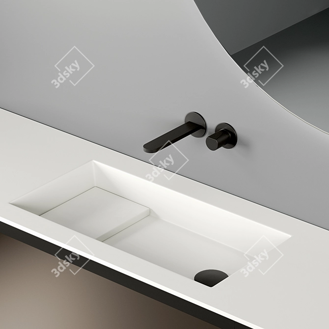 Antonio Lupi Bemade: Sleek Rovere Ardesia Vanity Set 3D model image 3