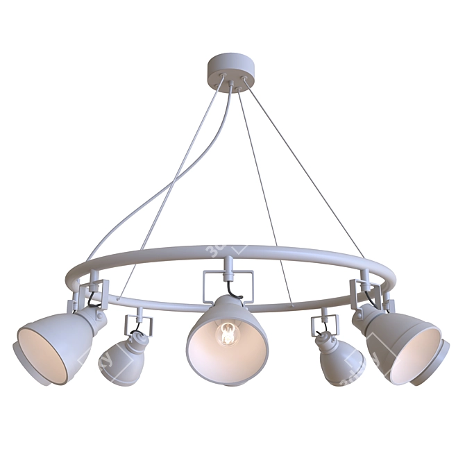 Elegant Roslyn FR4003PL Pendant 3D model image 1