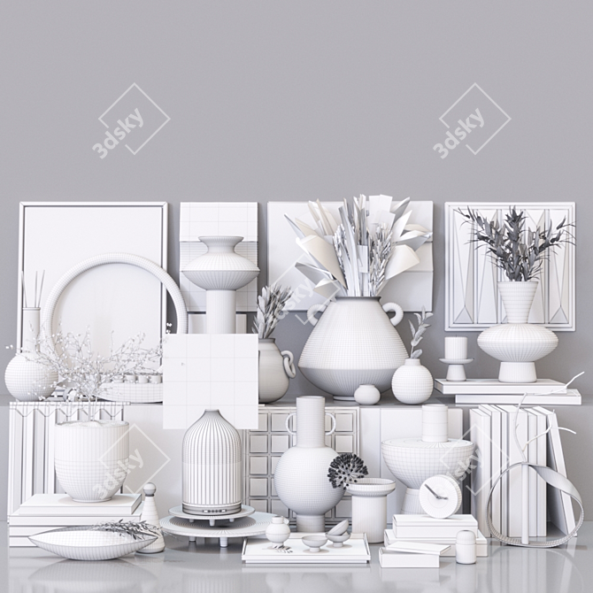 Elegant Ornamental RPM Set 3D model image 7