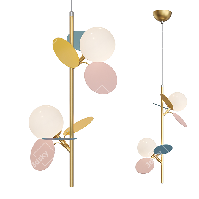 Elegant MATISSE ONE Pendant Lamp 3D model image 1