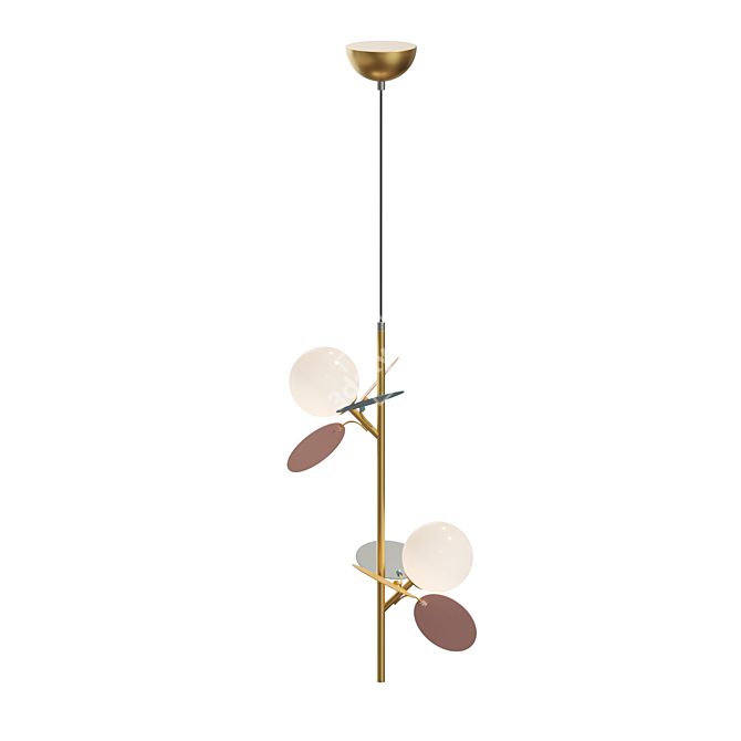 Elegant MATISSE ONE Pendant Lamp 3D model image 4