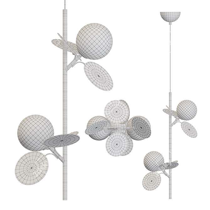 Elegant MATISSE ONE Pendant Lamp 3D model image 5