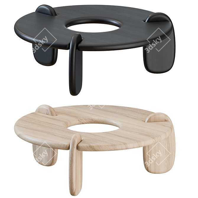 Modern Henge Coffee Table: Sleek Design 3D model image 4