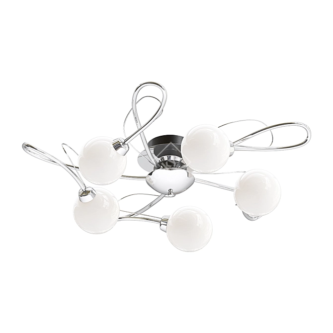 Elegant Monka Ceiling Chandelier 3D model image 1