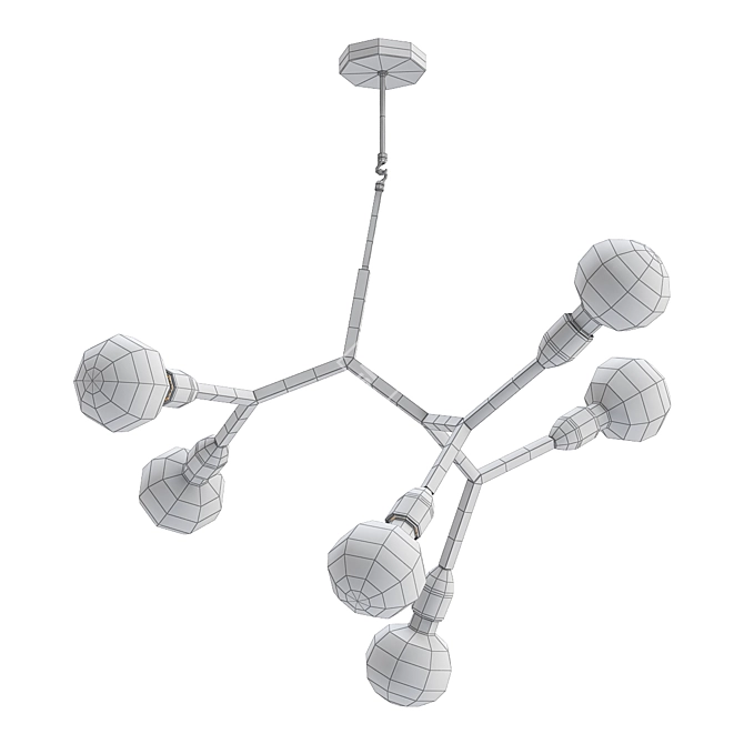  Favourite Electron Pendant Chandelier 3D model image 2