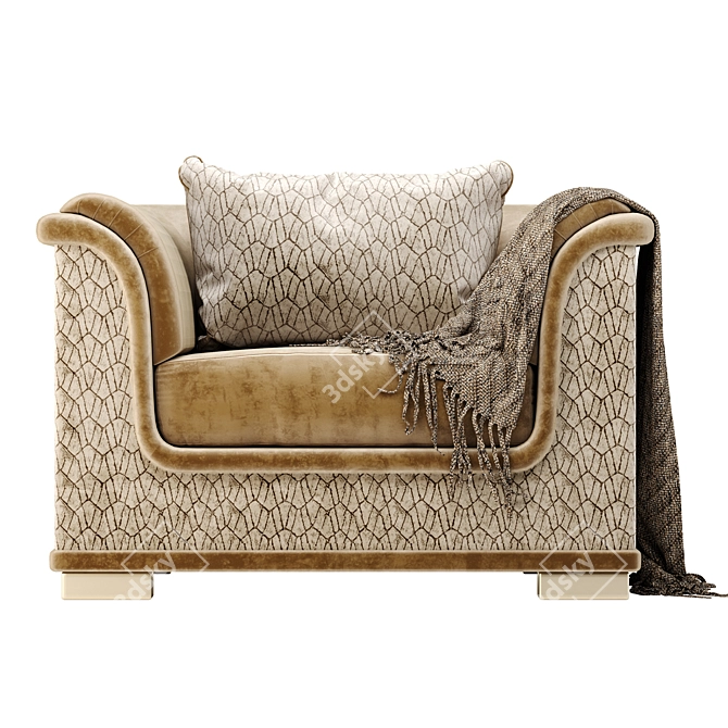 Welcome Armchair: Transformable Bedding Solution 3D model image 3
