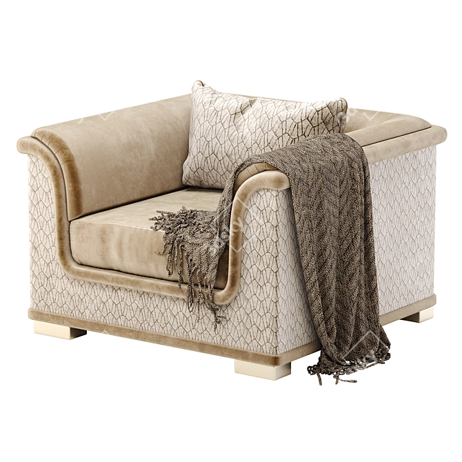 Welcome Armchair: Transformable Bedding Solution 3D model image 12